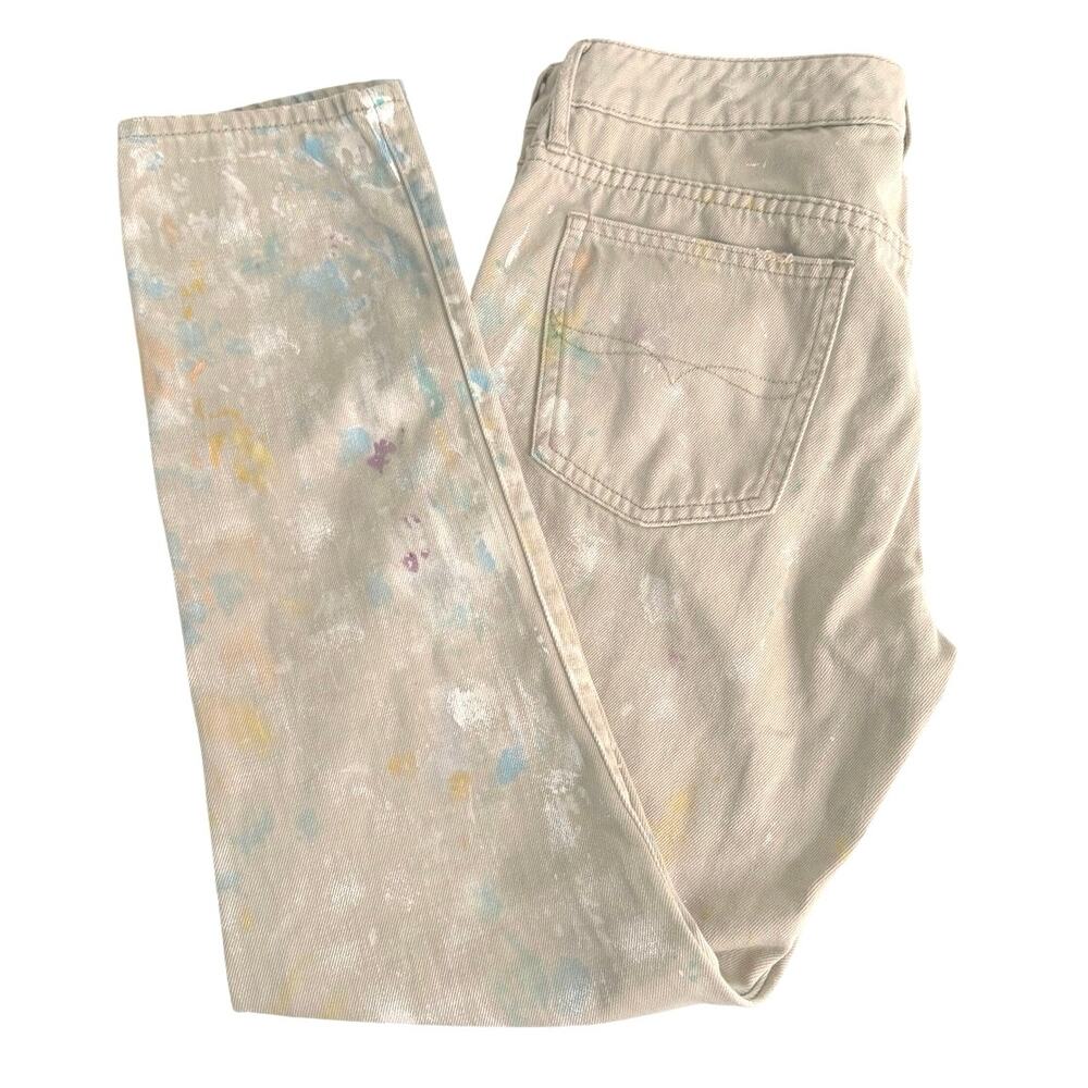 POLO RALPH LAUREN Aster paint splatter boyfriend Jean size 28 (6) - Picture 8 of 11